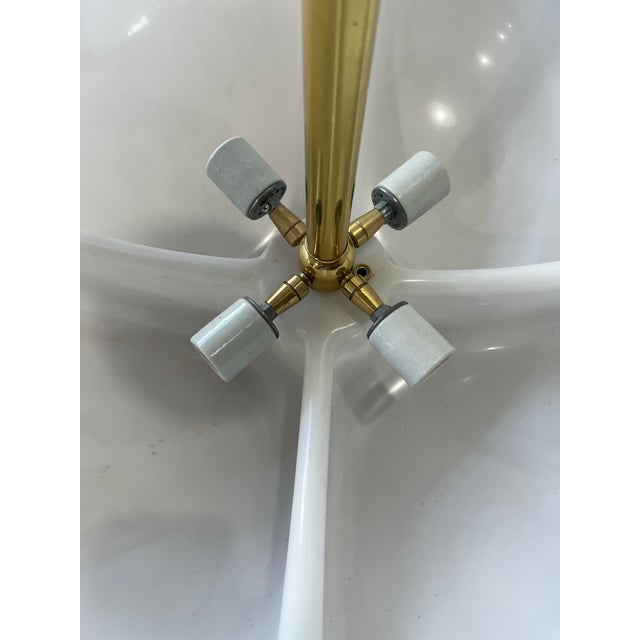 Mid-Century Modern Gae Aulenti for Martinelli Luce Quadrifogli Acrylic Flush Mount Chandelier For Sale - Image 3 of 13