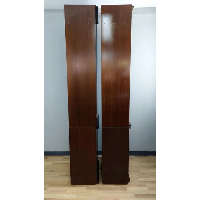 Cambridge Column Bookcase Cabinet with Glass by Marco Zanuso for Arflex, Italy, 1960s, Set of 2 For Sale - Image 12 of 14