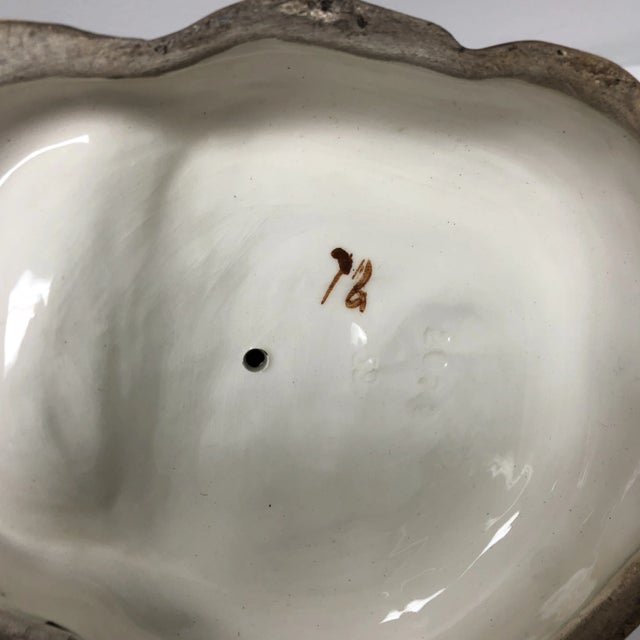 Smiling Monk Majolica Matchholder For Sale In Richmond - Image 6 of 7