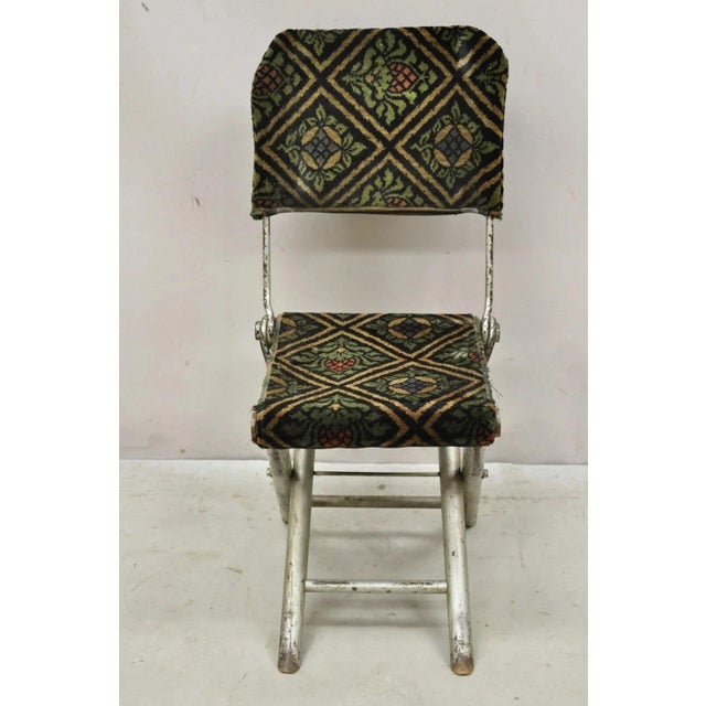 Antique 19th Century Civil War Period Folding Officers Camp Chair Campaign Chair. Item features folding design, wooden...