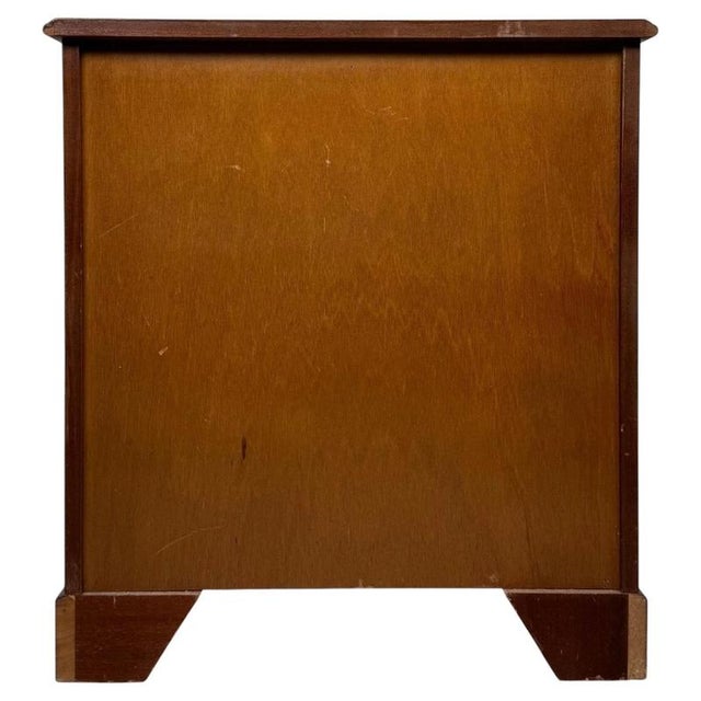 Gold Antique English Inlaid Mahogany Chest of Drawer For Sale - Image 8 of 12