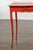 French 1820s Restauration Period Red Side Table with Serpentine Top and Drawer For Sale - Image 9 of 12