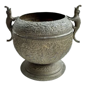 Anglo-Raj Makara Handled Vessel