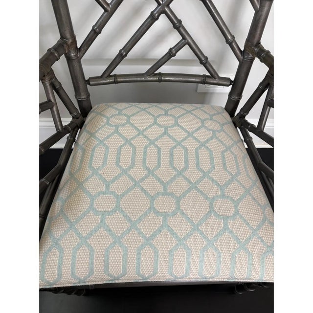 2010s Chinese Chippendale Lian Arm Chair by Ethan Allen For Sale - Image 5 of 9