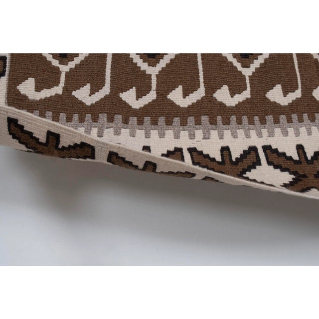 Vintage Turkish Kayseri Kilim Rug 3'10" X 4'7" For Sale - Image 11 of 13