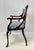 Blue Antique Classical Mahogany Lyre-Back Settee For Sale - Image 8 of 16