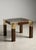 Splendid 1970s Mid-Century Modern coffee table, made in Italy, created from fine walnut burl veneer with warm flamed tones...