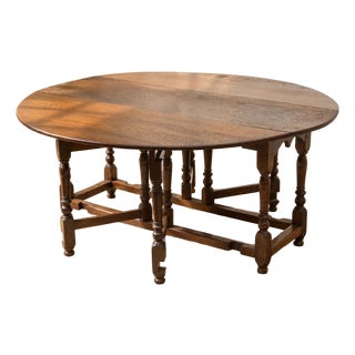 Antique Drop Leaf Dining Table For Sale