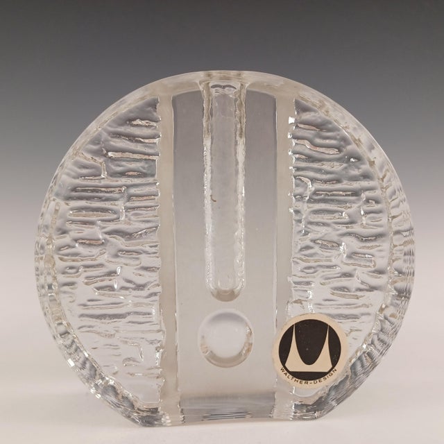 Vaso Bullseye by Heiner Düsterhaus for Walther Glass, 1970s For Sale - Image 3 of 9