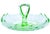Gorgeous and playful antique very-heavy glass centerpiece. Meticulously handblown exhibiting an elaborate sleek silhouette...