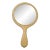 Antique 1920s Celluloid Ivory Pyralin Round Dresser Vanity Mirror For Sale