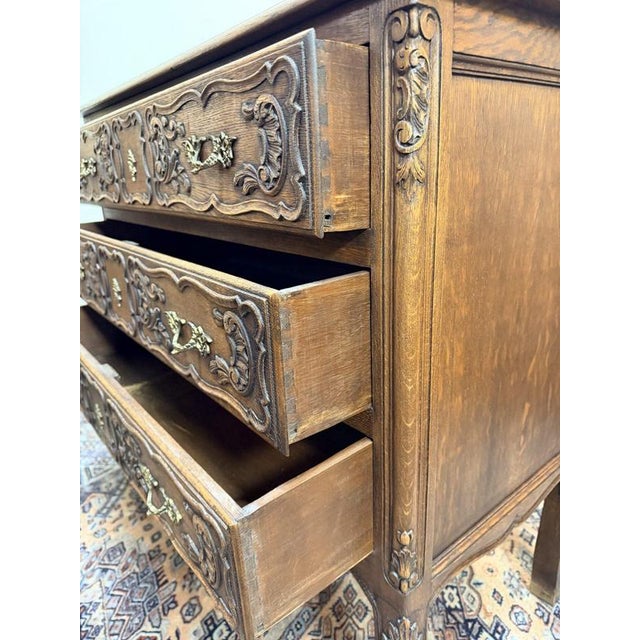 French Oak Chest of Drawers For Sale - Image 3 of 10