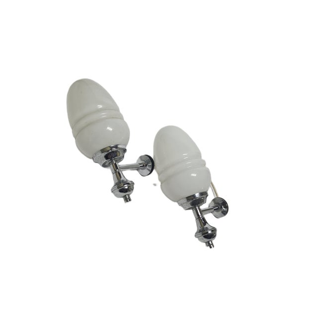 Art Deco Style Sconces, Poland, 1970s, Set of 2 For Sale - Image 9 of 12
