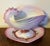 Wedgwood Antique 19th Century Wedgwood Pearlware Centerpiece - Pink Nautilus Sea Shell Compote Tureen With Clam Shell Under Tray For Sale - Image 4 of 18