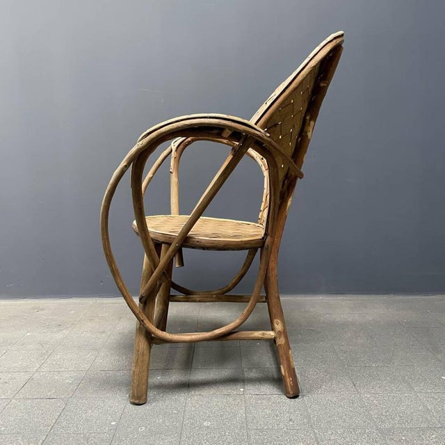 Braided Folk Art Wooden Chair For Sale - Image 17 of 18