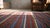 Textile 1900s Multicolor Striple Kilim Antique n.w. Persian Flat-Weave Rug 6' X 6'6" Wool Carpet For Sale - Image 7 of 9