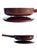 Mid-Century Modern Vintage Dansk Kobenstyle Brown Enamel Skillet Pan and Lid Designed by Jens Quistgaard, 2 Piece Set For Sale - Image 3 of 11