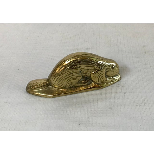 Vintage Brass Canadian Beaver Figurine Chairish