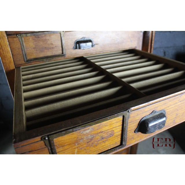 15-Drawer Notary Cabinet, 1920s For Sale - Image 3 of 8