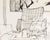 Contemporary 1972 Ink Drawing of an Interior by James L. Bruch For Sale - Image 3 of 8