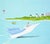 Scott Woodard "Regatta of Sorts" Pastel Blue and Pink Abstract Contemporary Landscape Painting, 2022 For Sale - Image 10 of 11