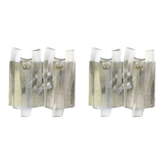 Large Murano Glass Sconces from Kalmar, Austria, 1960s, Set of 2 For Sale
