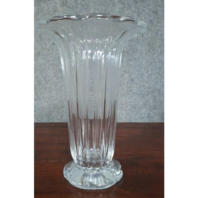 Glass Crystal Vase from Daum, France For Sale - Image 7 of 7