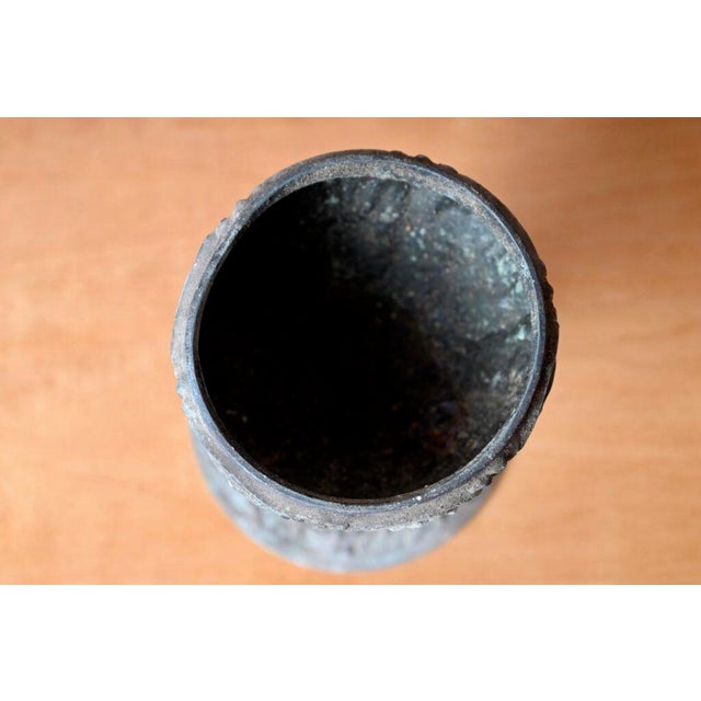 Boho Chic Antique Cast Iron Plant Pot For Sale - Image 3 of 6