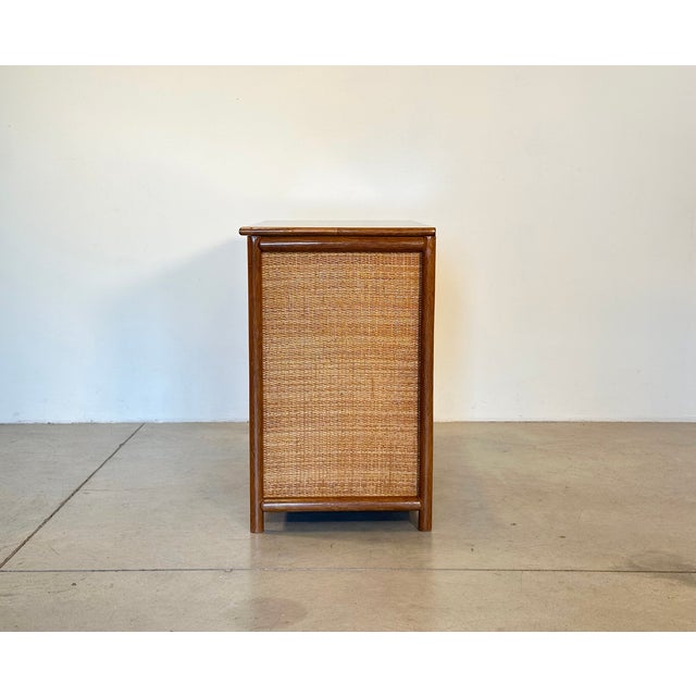 1980s Bamboo and Wicker Chest of Drawers, 1980s For Sale - Image 5 of 12