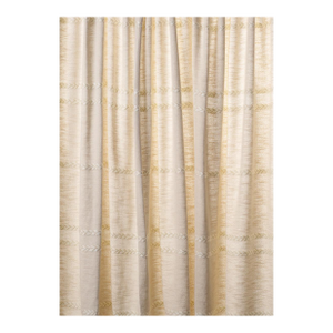 Schumacher Plains Stripe Casement Fabric In Natural