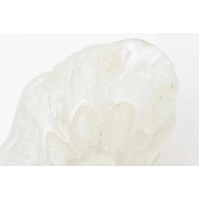 Glass Vintage Archimede Seguso Murano White Cased Pulegoso Glass Vase or Bowl 1950's For Sale - Image 7 of 9