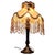 Brown Tall Art Deco Bakelite Table Lamp with Beaded Shade, 1930 For Sale - Image 8 of 8