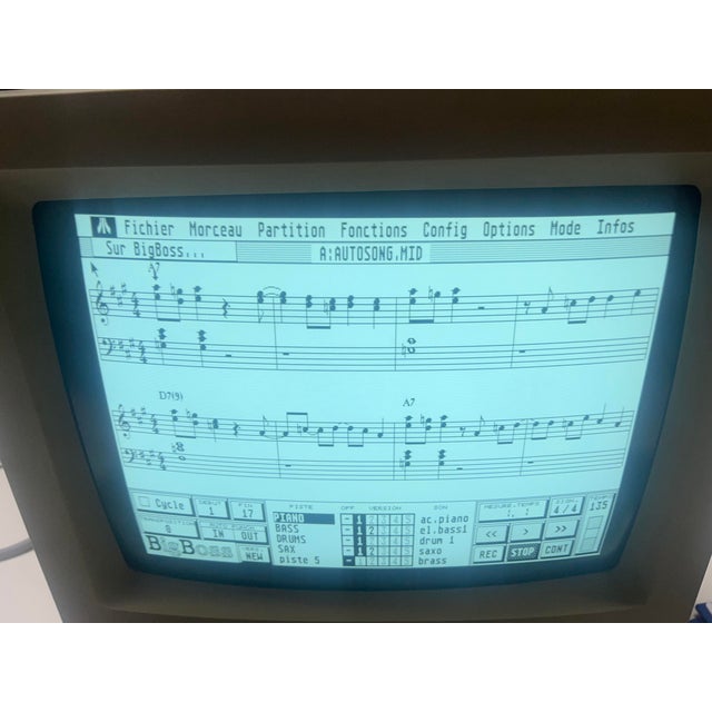 Cream American Atari ST1040 Monochrome Monitor and Mouse, 1980s, Set of 3 For Sale - Image 8 of 18