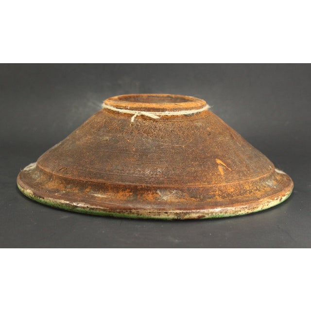 19th / 20th Circa Glazed Earthenware Bowl With Bull, Cuzco Pottery School 5 For Sale - Image 12 of 14