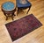Antique Persian Lilian Accent Rug, Hand-Knotted Wool, Allover Floral Pattern, Red & Navy, 2x4 For Sale - Image 13 of 13