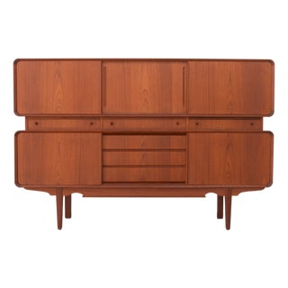 Mid-Century Danish Teak Double Decker Sideboard, 1960s For Sale