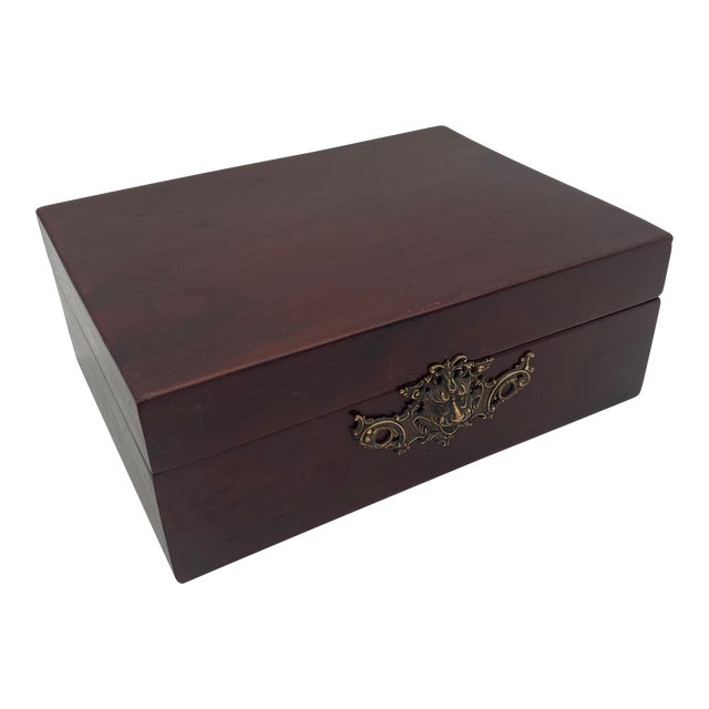 Late 19th Century Victorian Mahogany Humidor Box For Sale