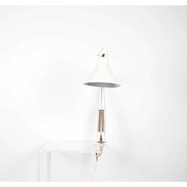 Mid-Century White L-1 Model D Table Lamp from Luxo For Sale - Image 18 of 18