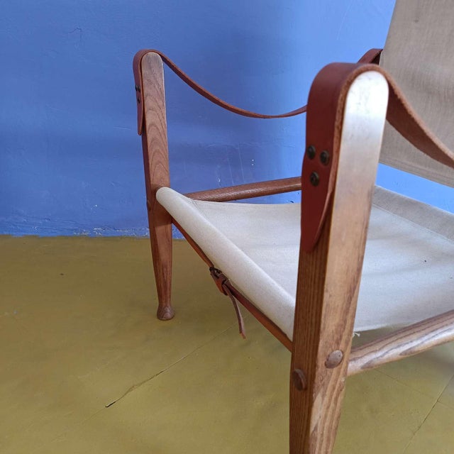 Vintage Danish Safari Chair by Kaare Klint, 1960s For Sale - Image 12 of 13