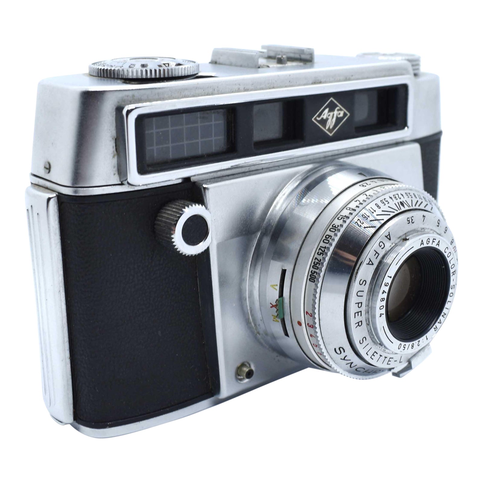 Vintage 1950s Agfa Super Silette-L Rangefinder Camera With Color