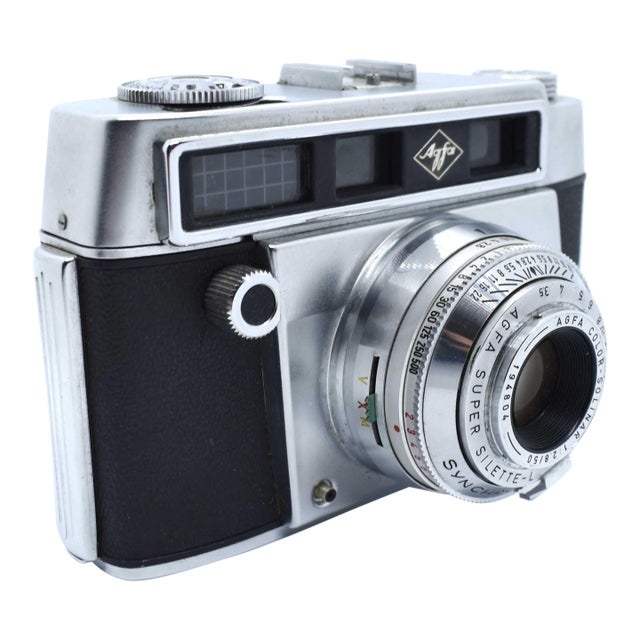 Vintage 1950s Agfa Super Silette-L Rangefinder Camera With Color-Solinar Lens Germany For Sale