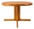 Mid-Century Danish Modern Petite Pedestal Coffee Table in White Oak by Dyrlund, Denmark, C. 1960s For Sale