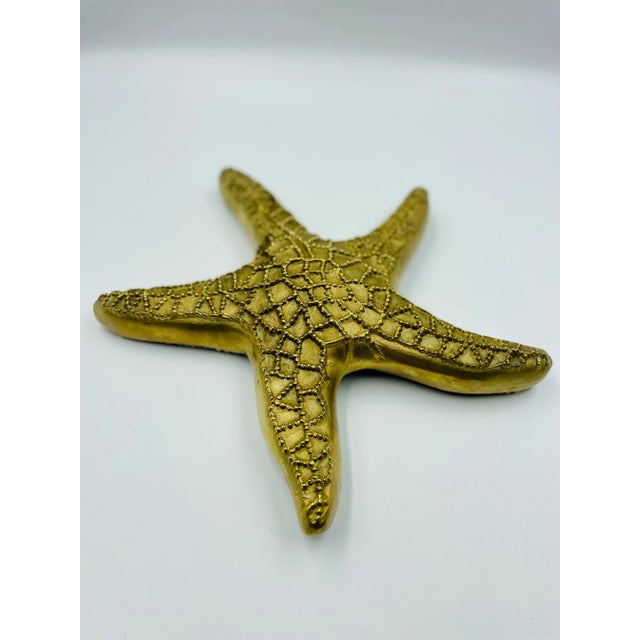 Figurative Mid 20th Century Solid Brass Starfish For Sale - Image 3 of 12