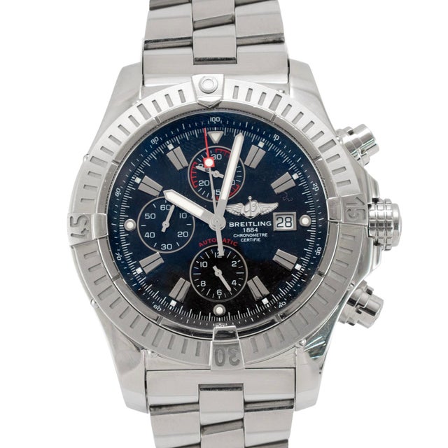 Brand: Breitling Gender: Men's Metal Type: Stainless Steel Length: 8.00 inches Diameter: 48.00 mm Weight: 257.81 grams...