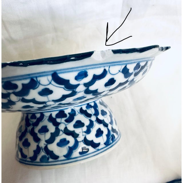 Set of 4 Blue & White Tableware Items For Sale - Image 9 of 9