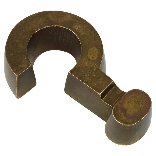 Mid-Century Austrian Paperweight in Brass For Sale