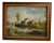 Tessari, Farmhouse on the River, 19th Century, Oil Painting on Panel, Framed For Sale