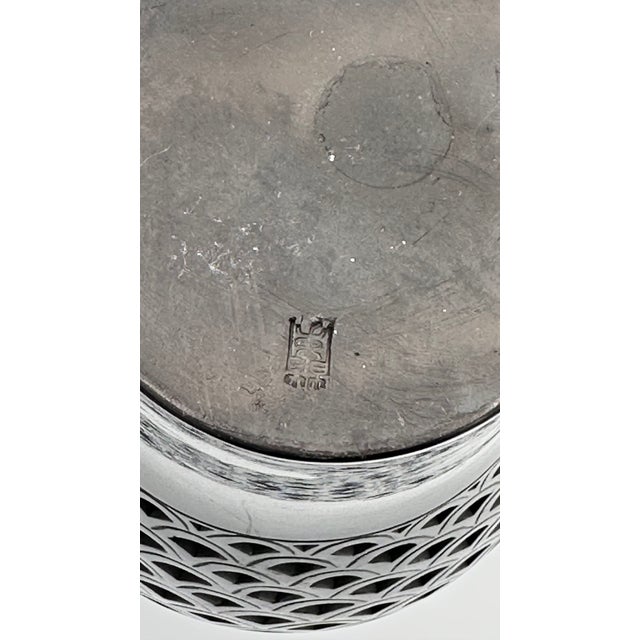 Black Vintage Warren Yip Hand Molded Studio Art Black Clay Pottery Openwork Bud Vase For Sale - Image 8 of 13