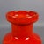 Fire Red Ceramic Vase with Marbled Enamel, 1970s For Sale - Image 4 of 11
