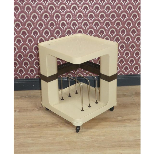 Flair Side Table in Plastic for Cassette Records, 1970s For Sale - Image 5 of 14